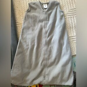 halo grey fleece sleeping sack for baby